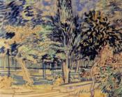 文森特 威廉 梵高 : 医院花园的石阶